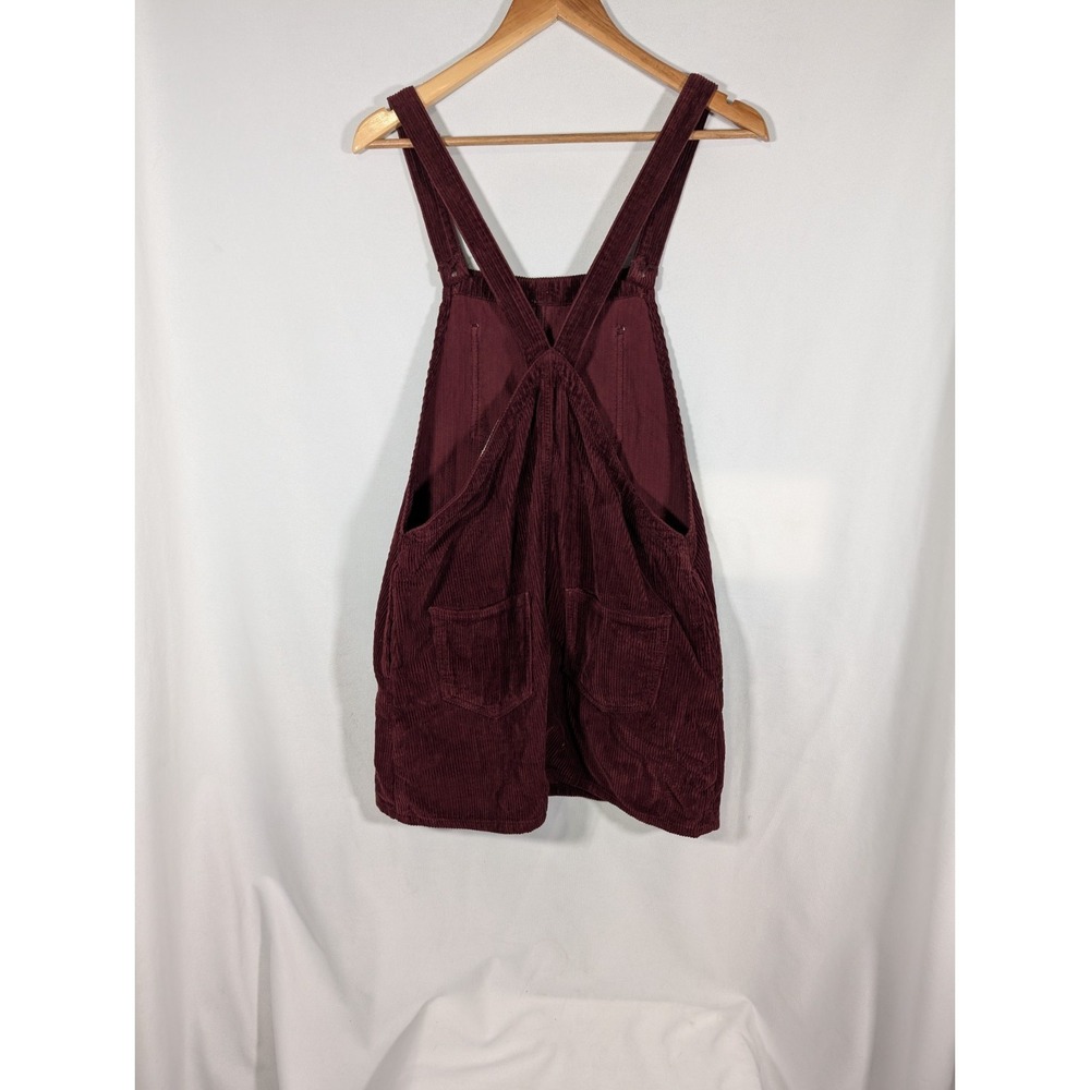 Top Shop petite MOTO Purple corduroy dungaree dress size 8 petite - Picture 3 of 11